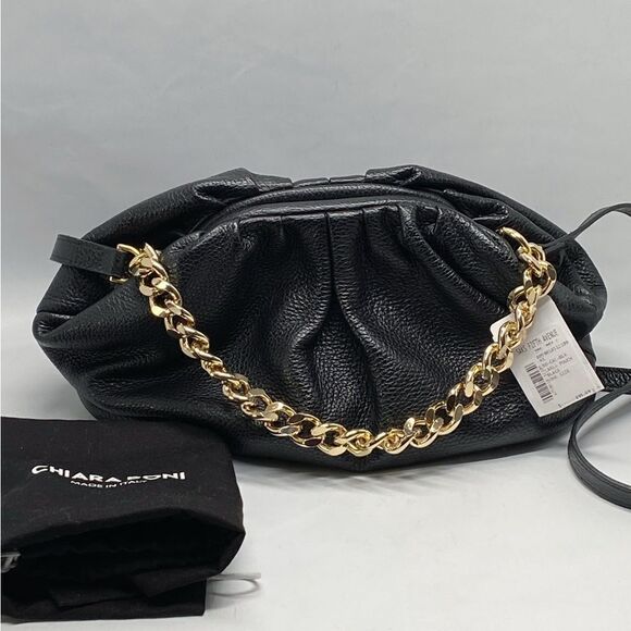 Chiara Boni Carla Leather Pouch Shoulder Bag - Picture 1 of 11